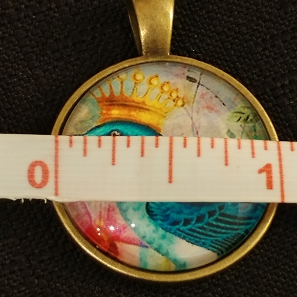 Blue bird pendant - Picture 4 of 4